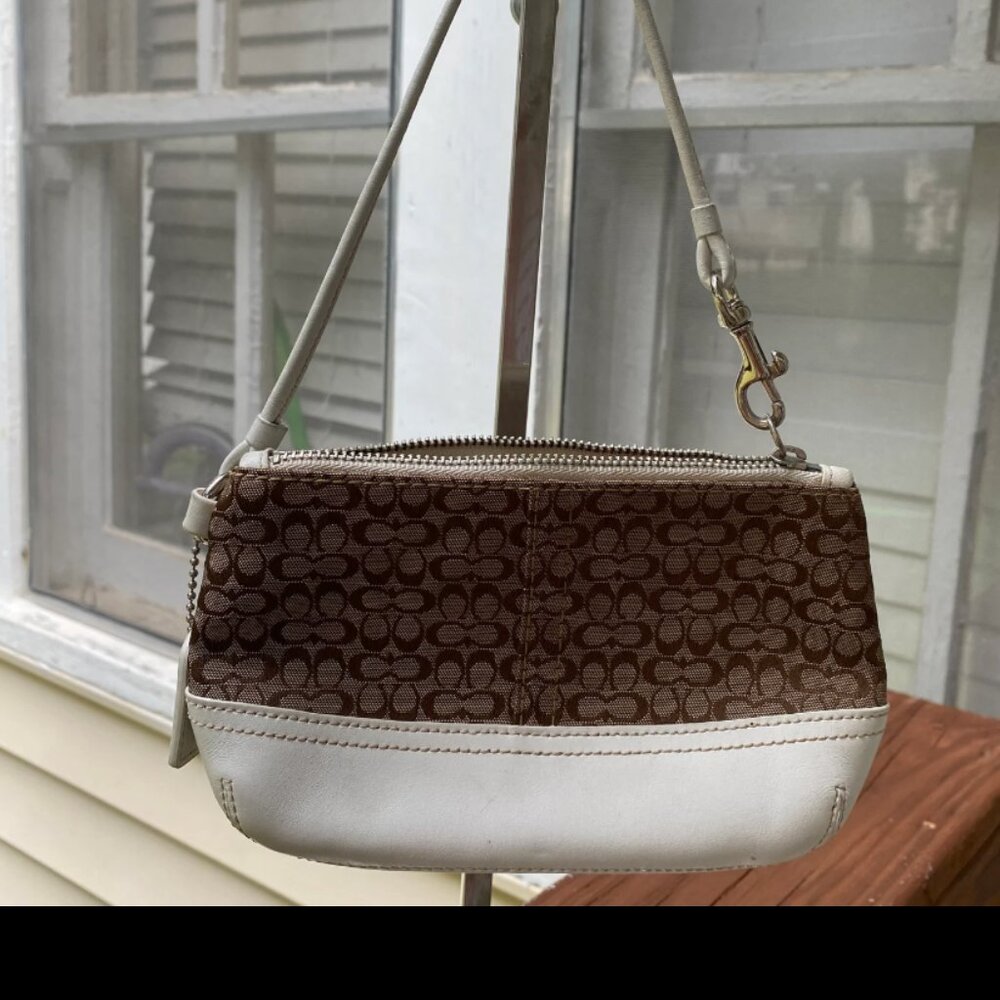 COACH Jacquard Wristlet Clutch